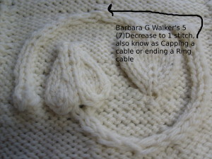  A tutorial for ending a knitted ring cable