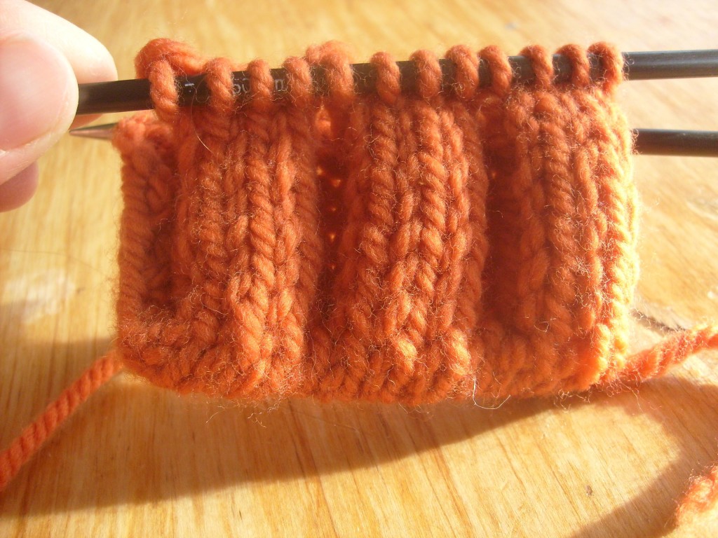 Some 4/4 ribbing I prepared according to Ysolda's method