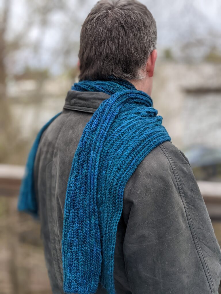 Ten Mile River Scarf from the back