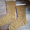 Ditte's finished Achird socks