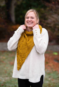 Calla Lily Wrap. Photos by Wild Knits Salem.